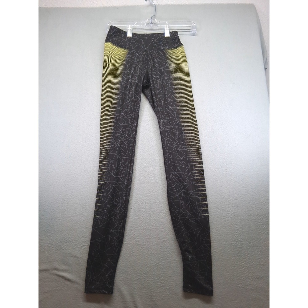 Kyodan Women's Leggings Black/ Green, Athletic Size‎ XS
